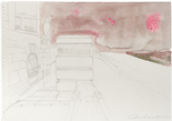 Nacht über Wien (Wienfluss),  1995/2026

Bleistift und Hollerfarbe auf Papier, 29,7 x 42 cm, gerahmt
signiert und datiert

Ausrufpreis: 450,-
