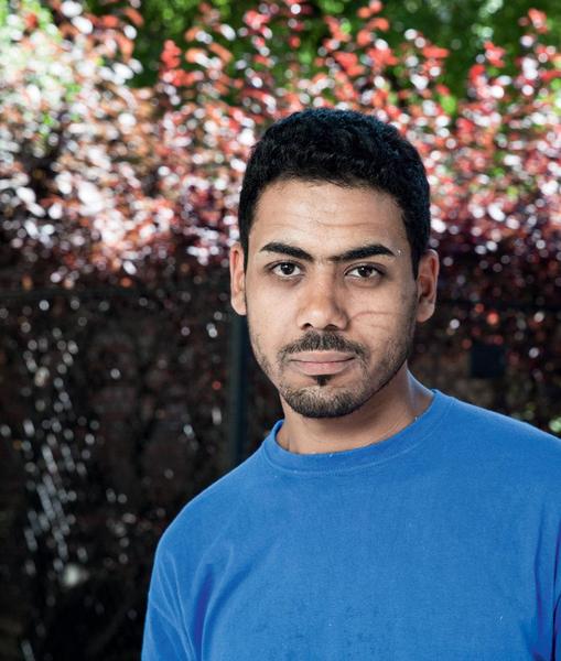 Rasheed, syrischer Kriegsflüchtling aus der Stadt Duma nahe Damaskus. | Foto: Karin Wasner